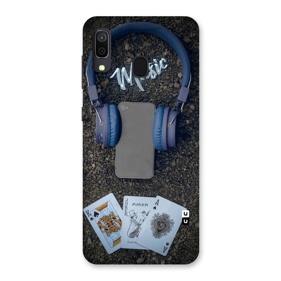 Music Power Cards Back Case for Galaxy M10s