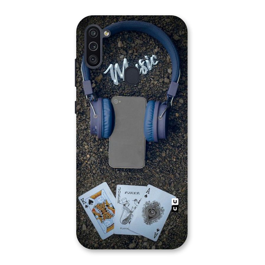 Music Power Cards Back Case for Galaxy M11