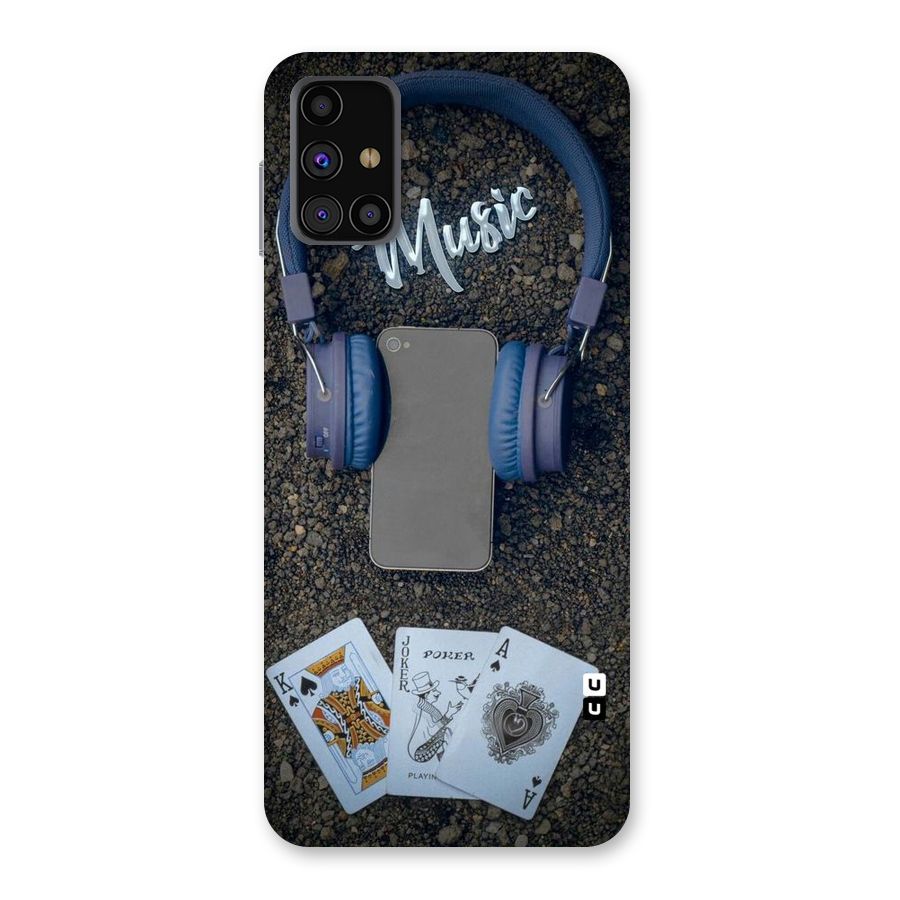 Music Power Cards Back Case for Galaxy M31s
