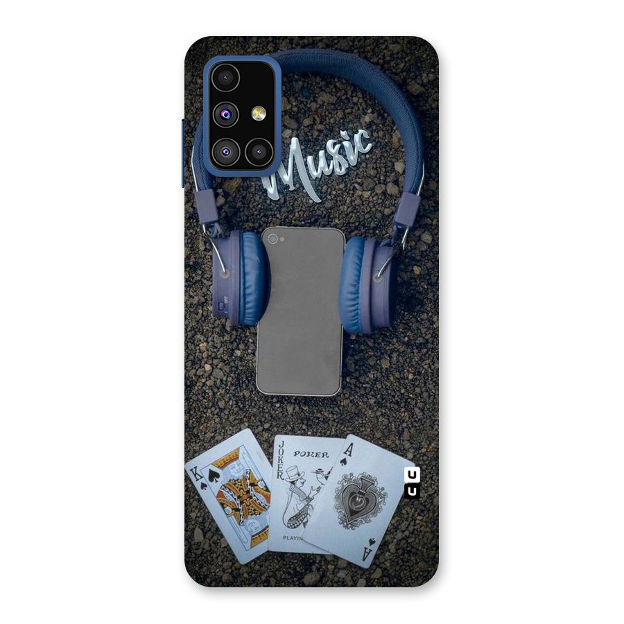 Music Power Cards Back Case for Galaxy M51