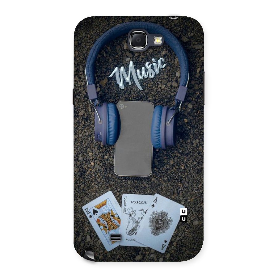 Music Power Cards Back Case for Galaxy Note 2