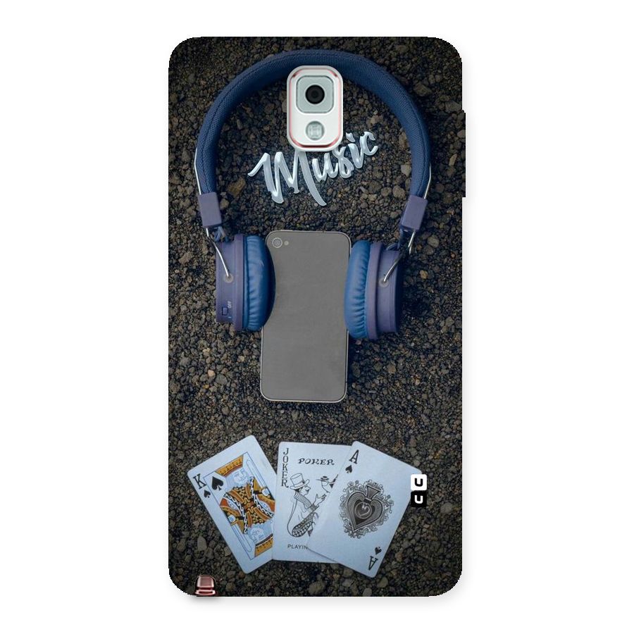 Music Power Cards Back Case for Galaxy Note 3