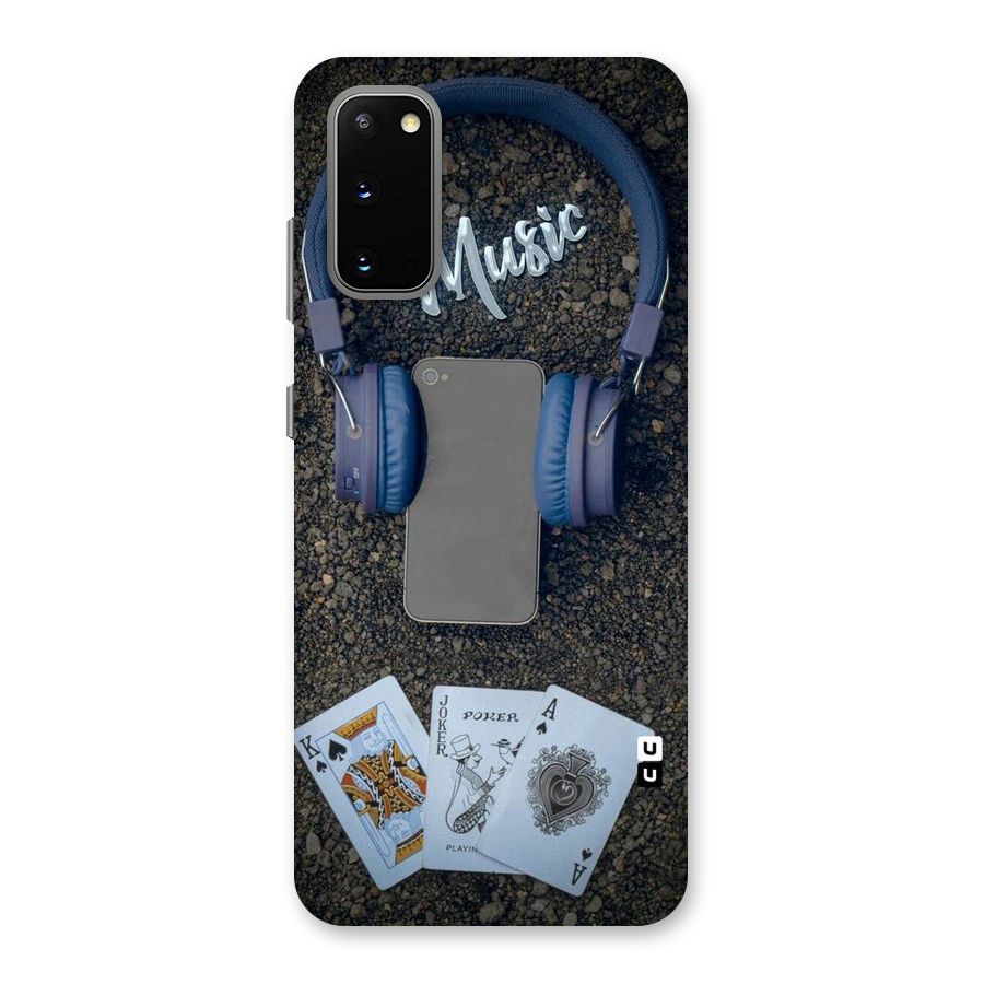 Music Power Cards Back Case for Galaxy S20