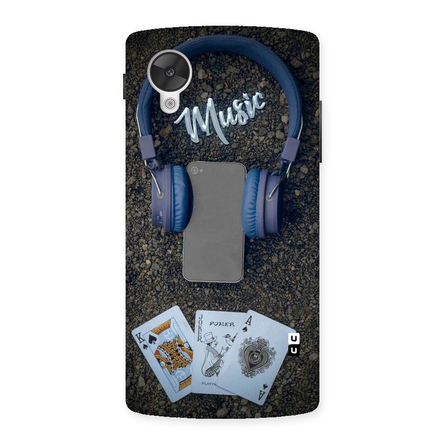 Music Power Cards Back Case for Google Nexsus 5