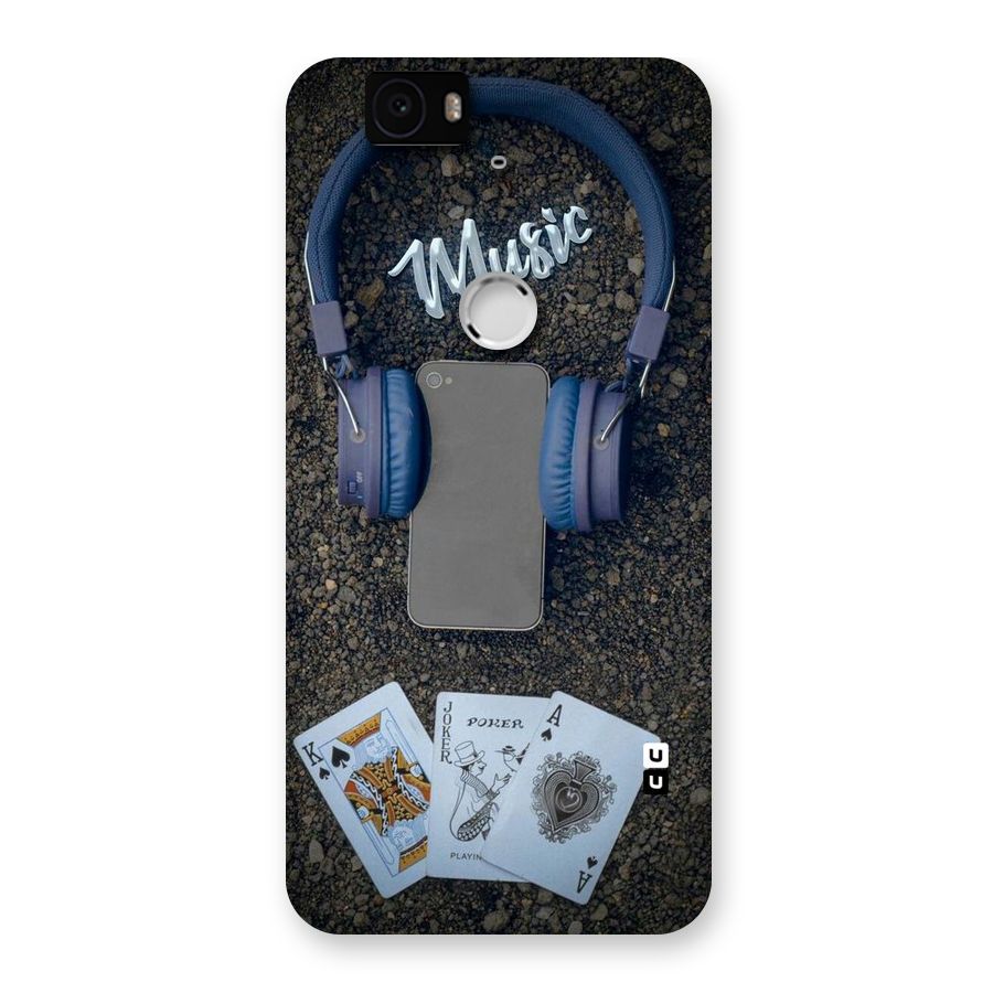 Music Power Cards Back Case for Google Nexus-6P