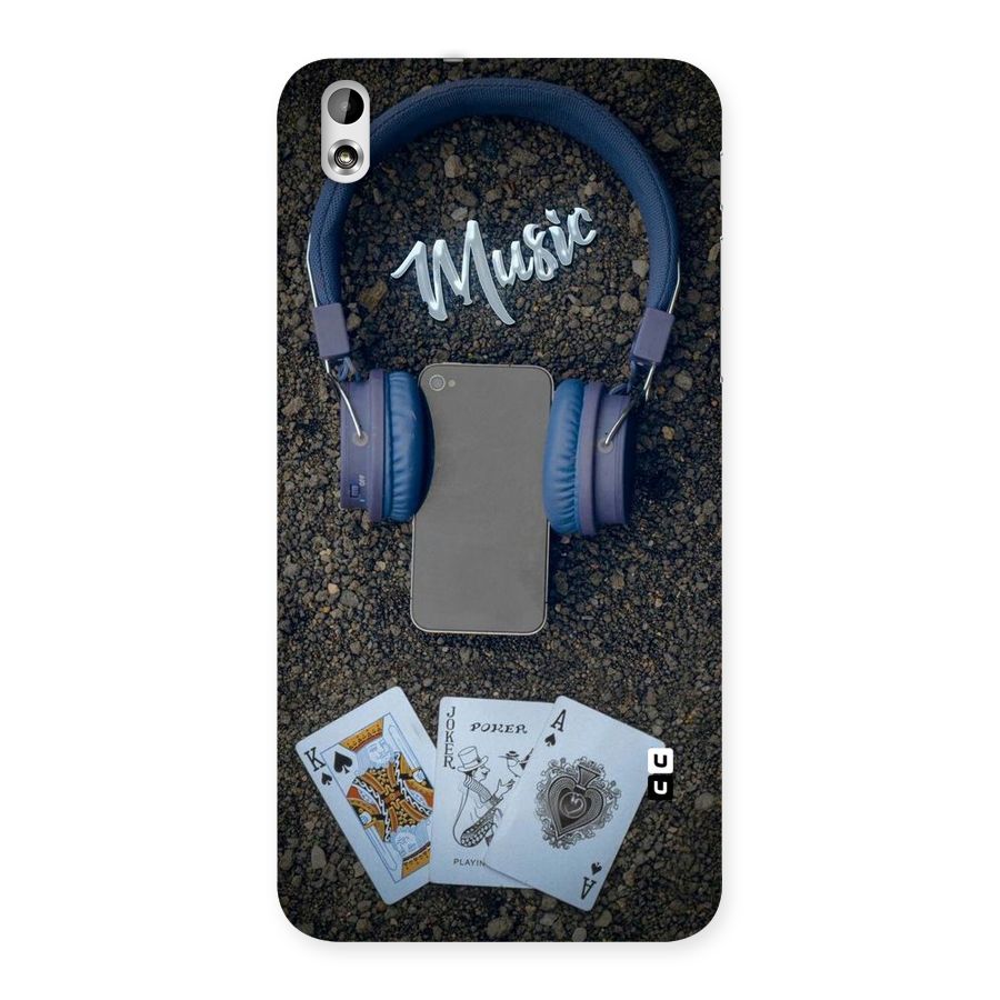 Music Power Cards Back Case for HTC Desire 816g
