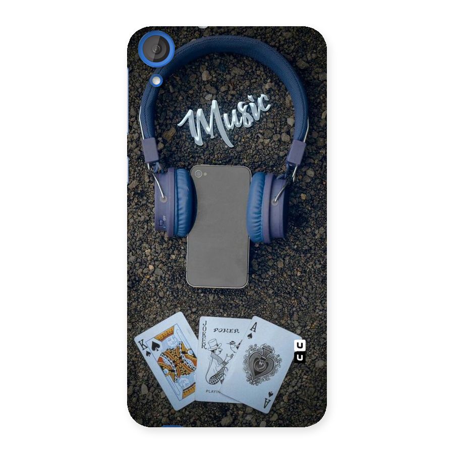 Music Power Cards Back Case for HTC Desire 820