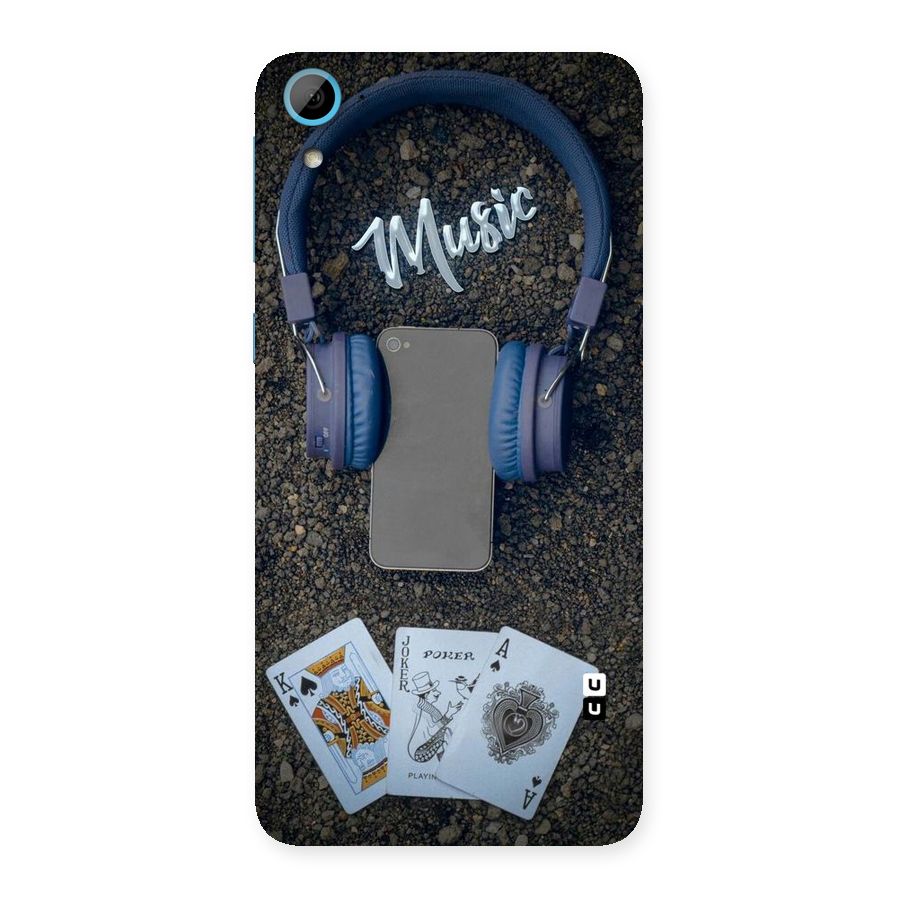 Music Power Cards Back Case for HTC Desire 826
