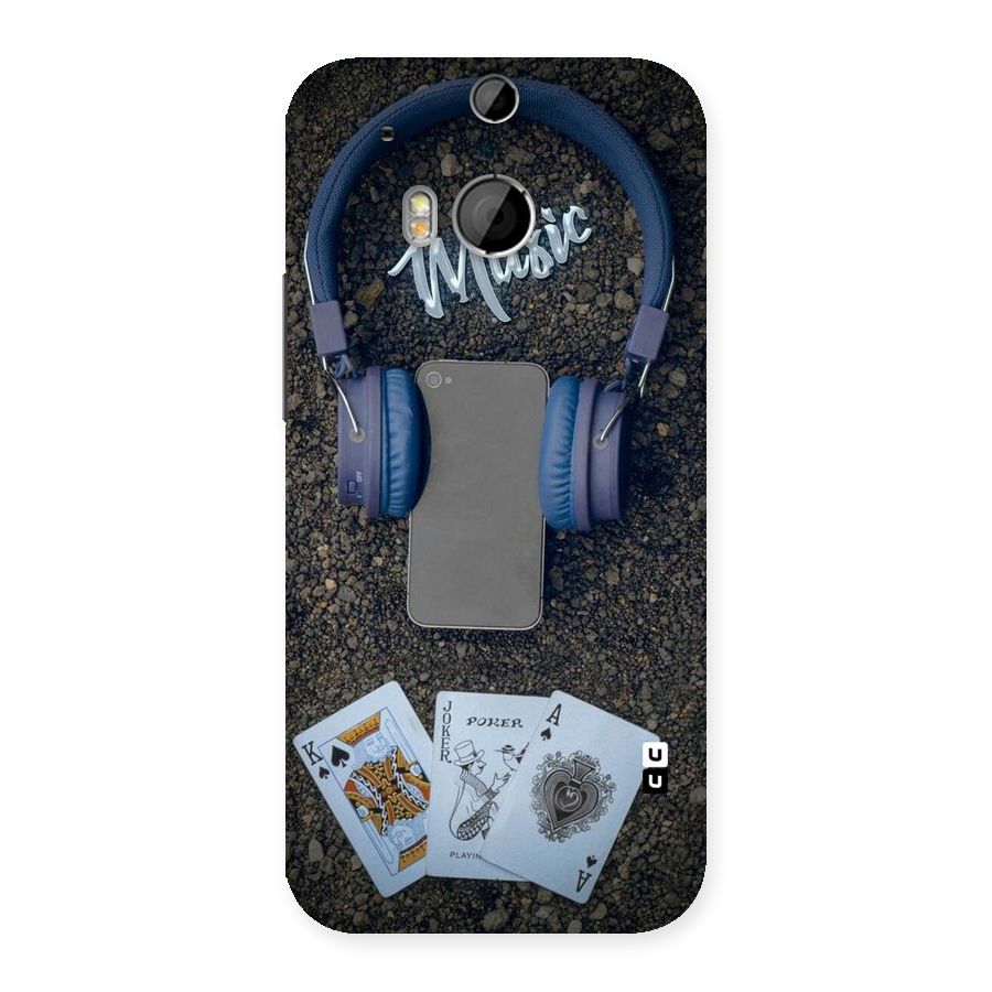 Music Power Cards Back Case for HTC One M8