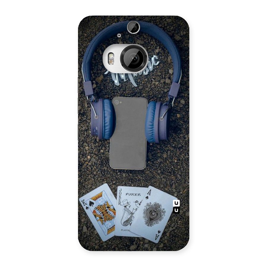 Music Power Cards Back Case for HTC One M9 Plus