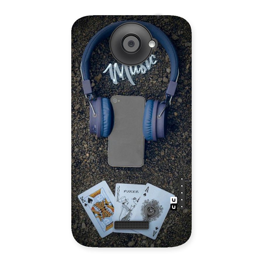 Music Power Cards Back Case for HTC One X