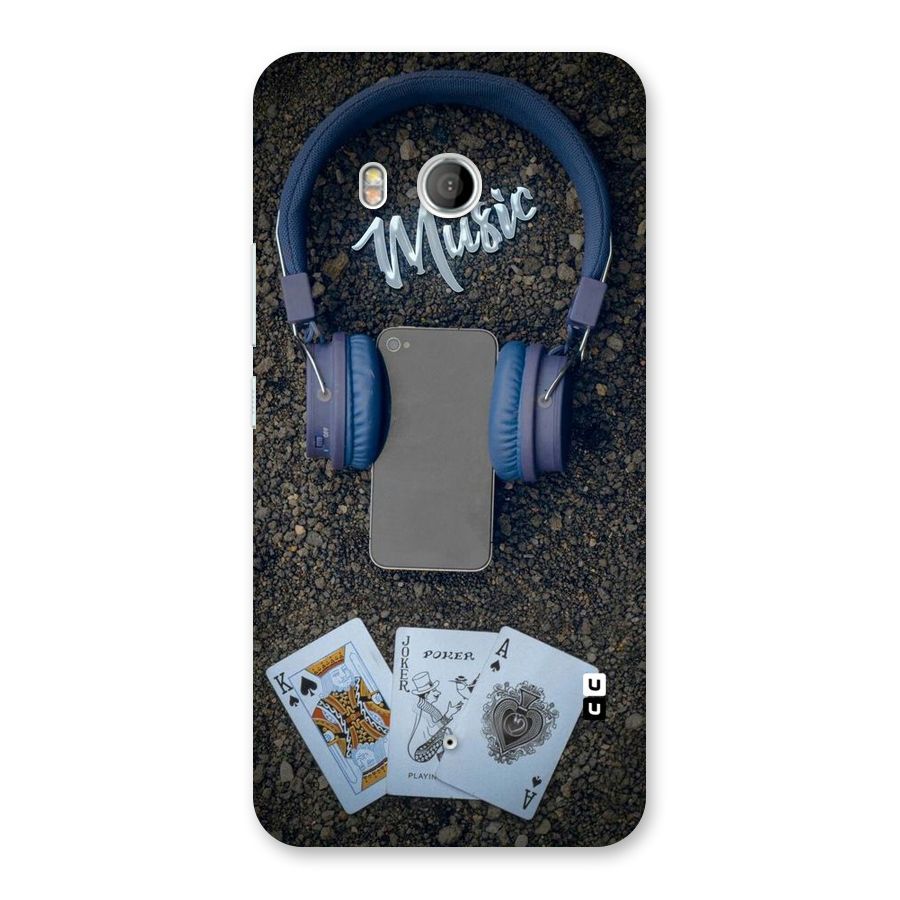 Music Power Cards Back Case for HTC U11
