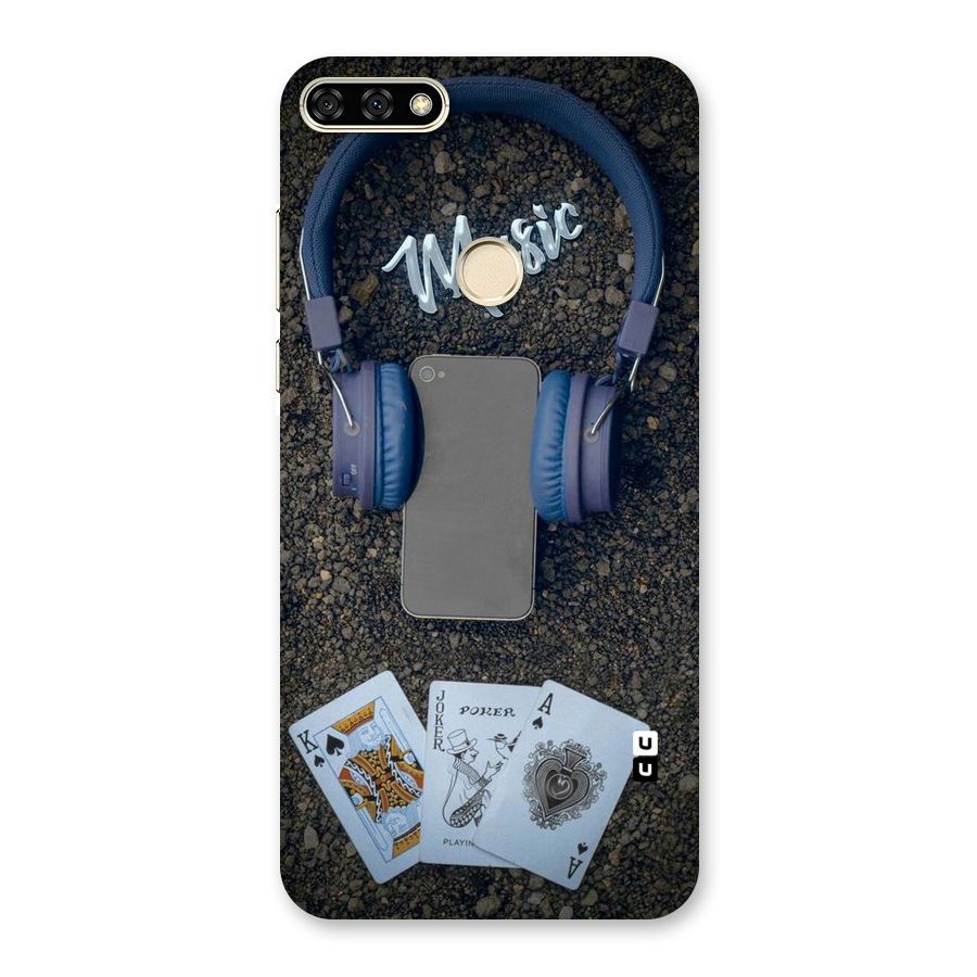 Music Power Cards Back Case for Honor 7A