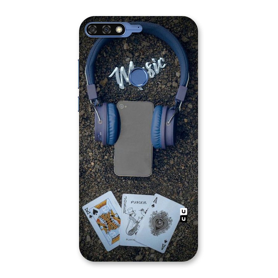 Music Power Cards Back Case for Honor 7C