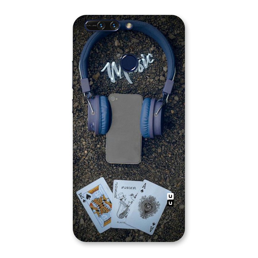 Music Power Cards Back Case for Honor 8 Pro