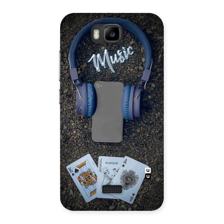 Music Power Cards Back Case for Honor Bee