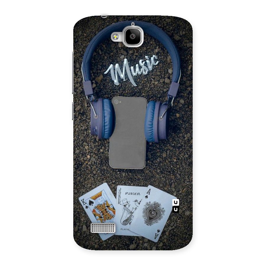 Music Power Cards Back Case for Honor Holly