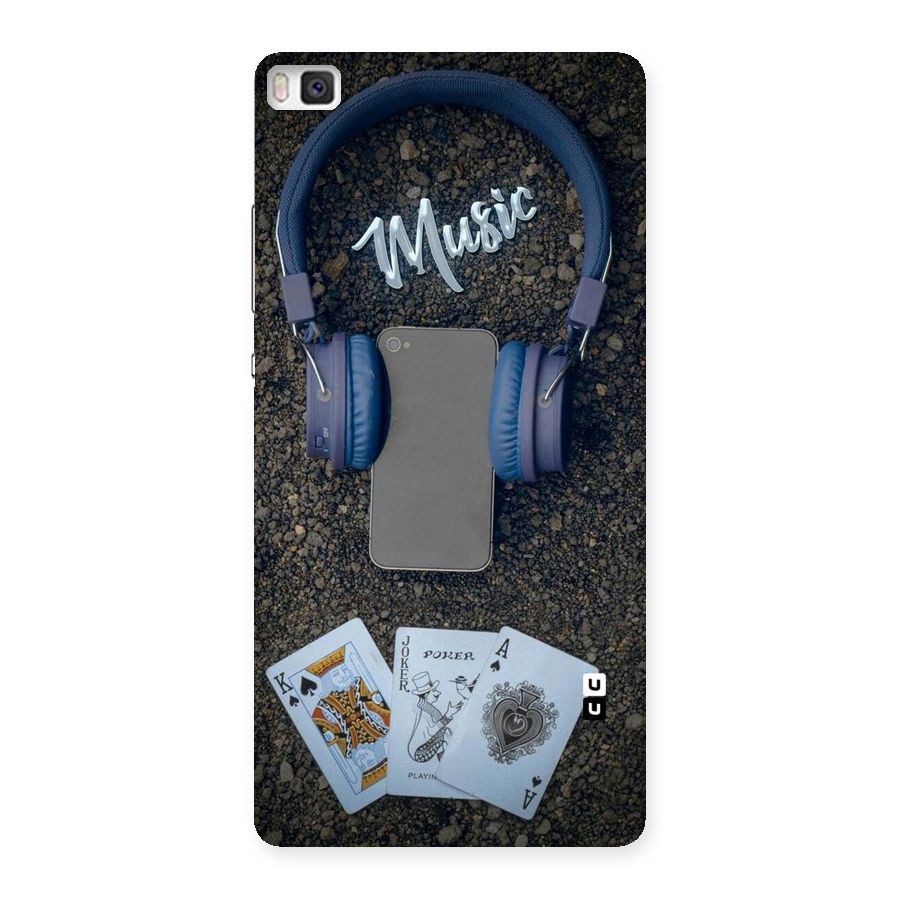 Music Power Cards Back Case for Huawei P8