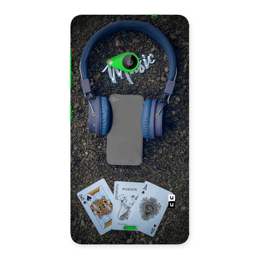 Music Power Cards Back Case for Lumia 535