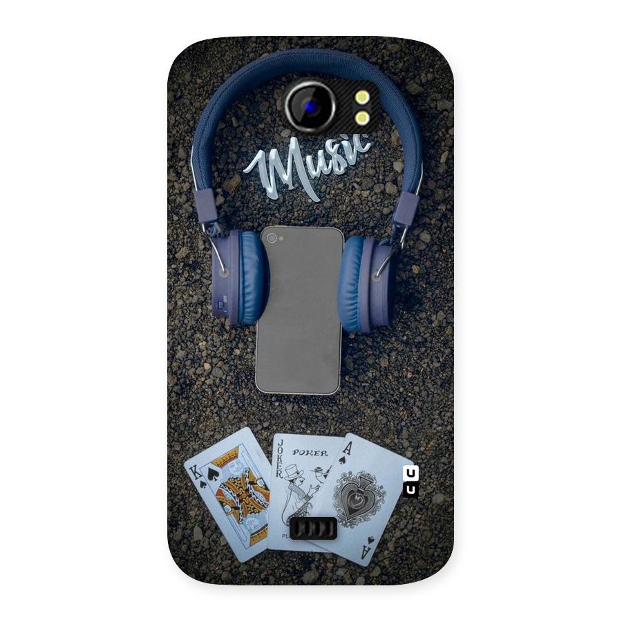 Music Power Cards Back Case for Micromax Canvas 2 A110