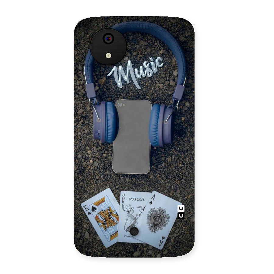 Music Power Cards Back Case for Micromax Canvas A1