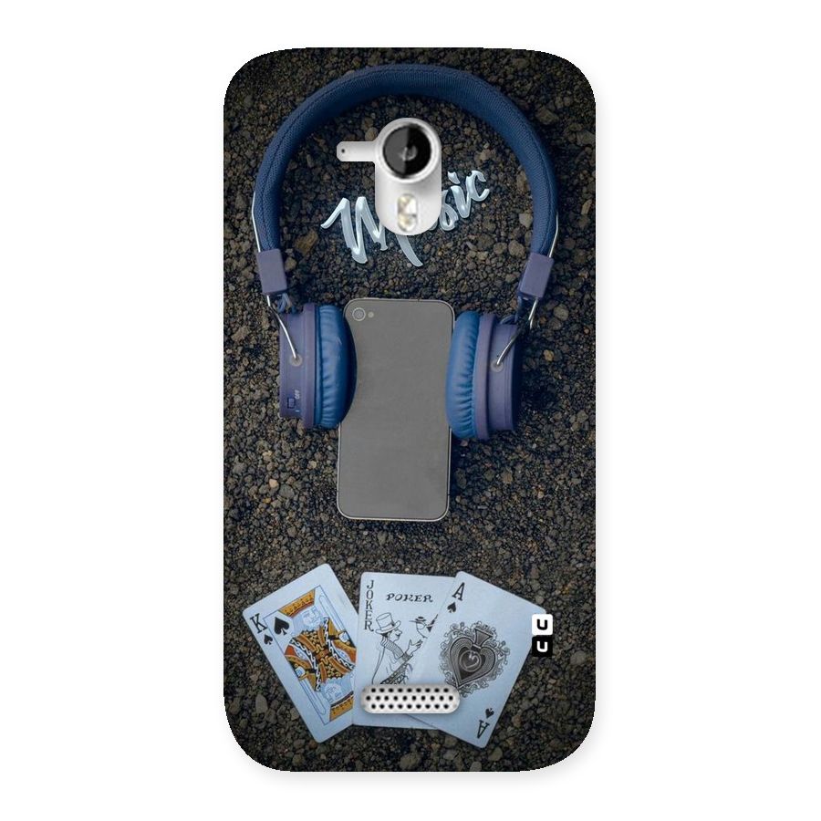 Music Power Cards Back Case for Micromax Canvas HD A116