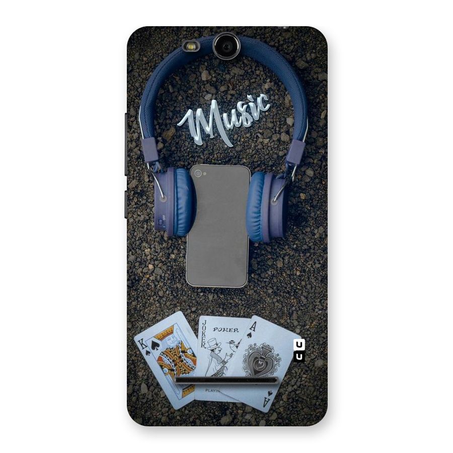 Music Power Cards Back Case for Micromax Canvas Juice 3 Q392
