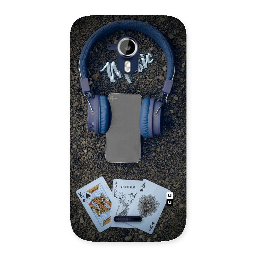 Music Power Cards Back Case for Micromax Canvas Magnus A117