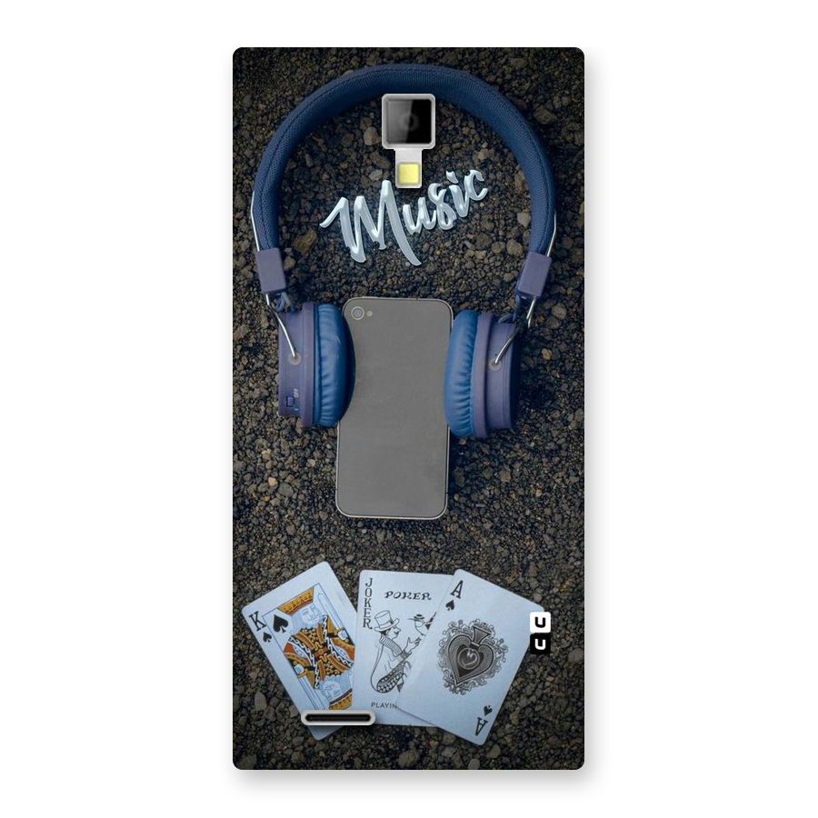 Music Power Cards Back Case for Micromax Canvas Xpress A99