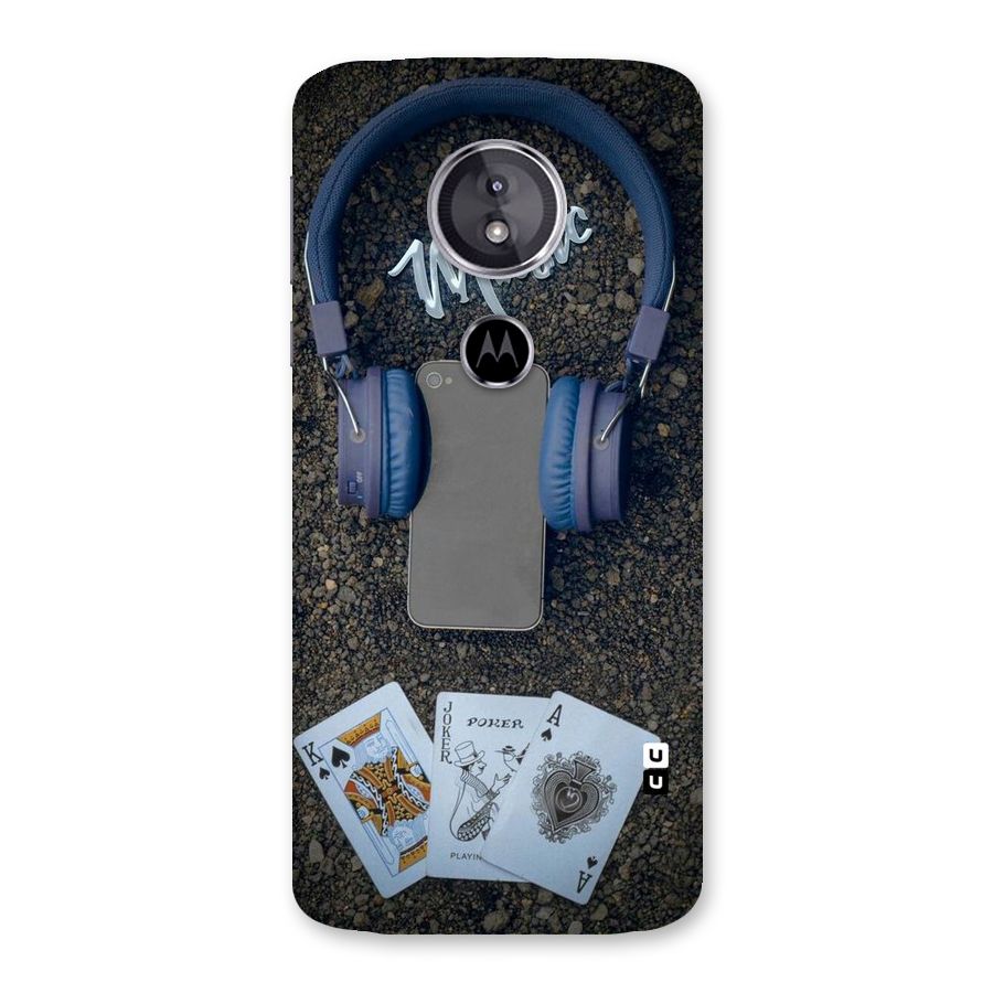 Music Power Cards Back Case for Moto E5