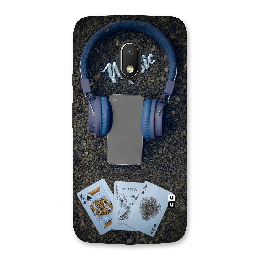 Music Power Cards Back Case for Moto G4 Play