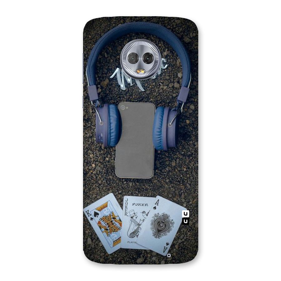 Music Power Cards Back Case for Moto G6 Plus