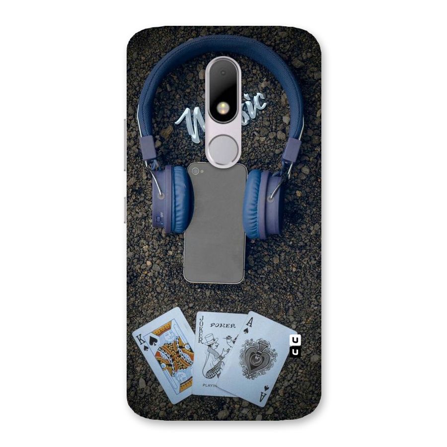 Music Power Cards Back Case for Moto M