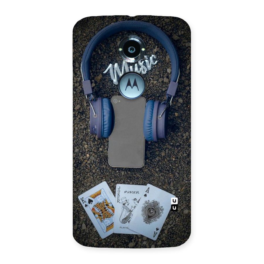 Music Power Cards Back Case for Moto X 2nd Gen