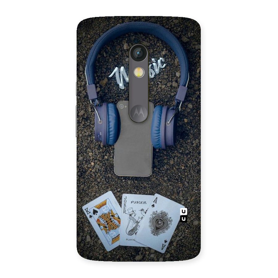 Music Power Cards Back Case for Moto X Play