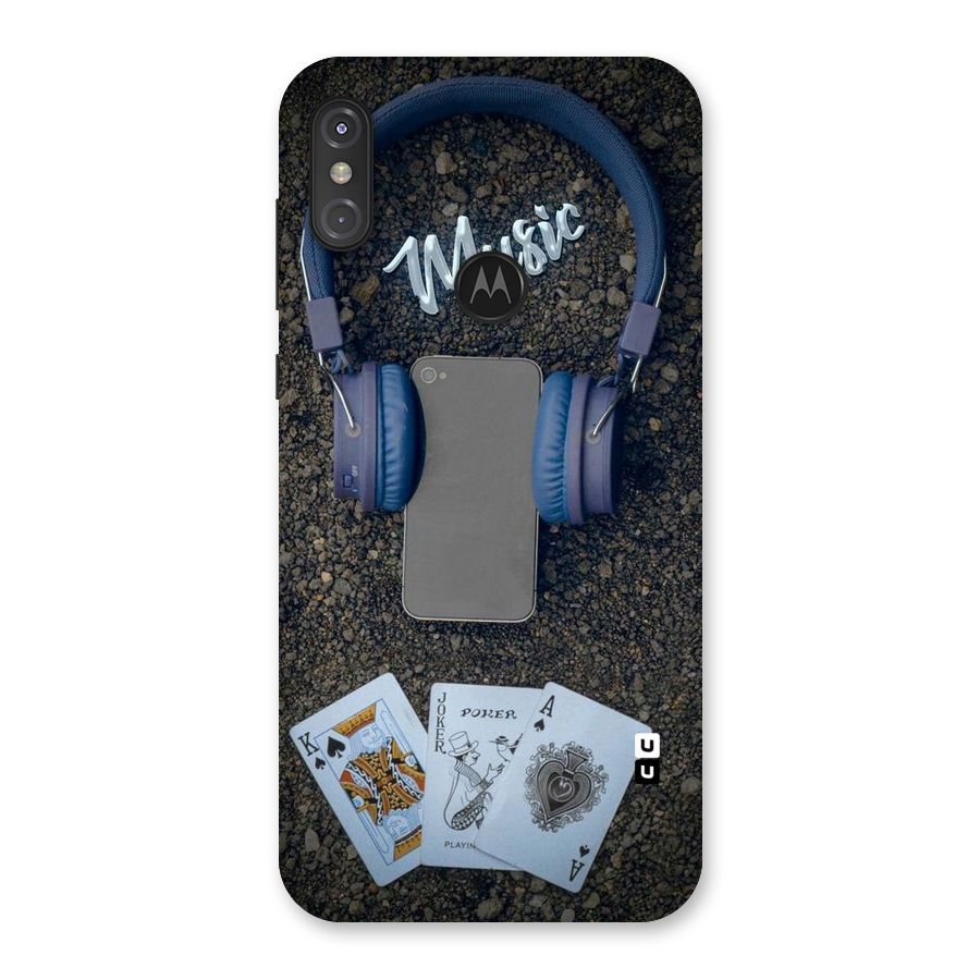 Music Power Cards Back Case for Motorola One Power