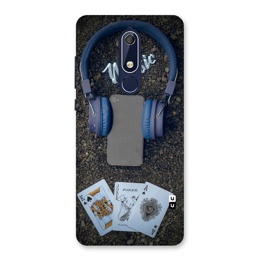 Music Power Cards Back Case for Nokia 5.1