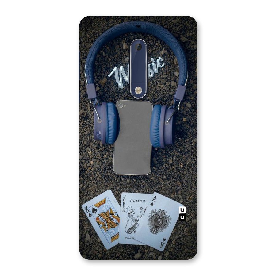 Music Power Cards Back Case for Nokia 5