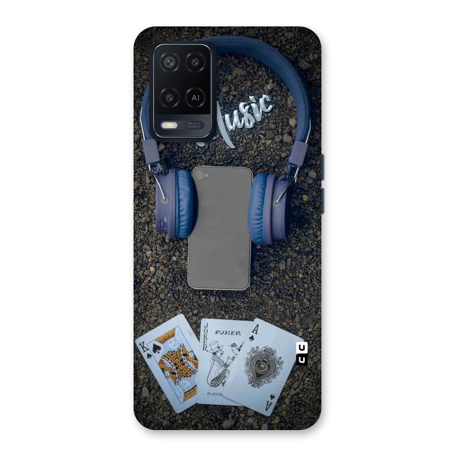 Music Power Cards Back Case for Oppo A54