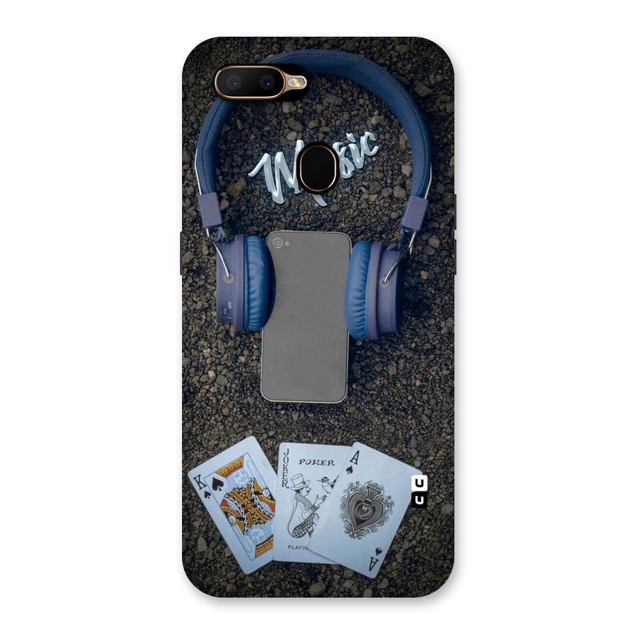 Music Power Cards Back Case for Oppo A5s