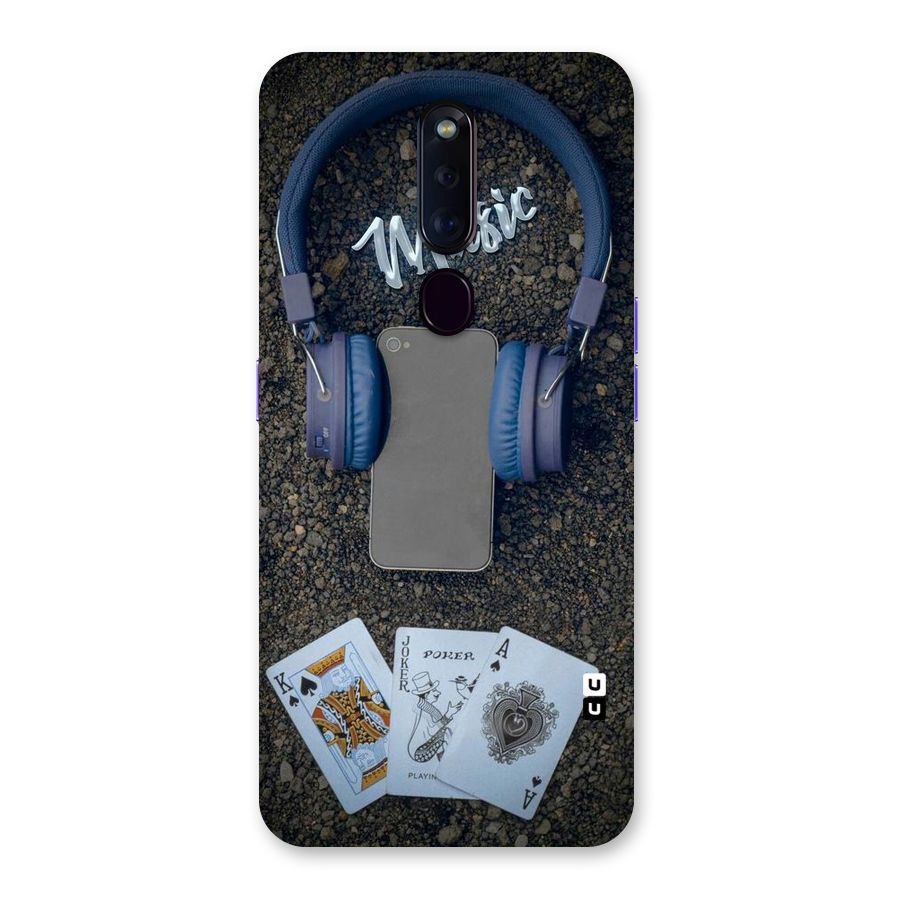Music Power Cards Back Case for Oppo F11 Pro