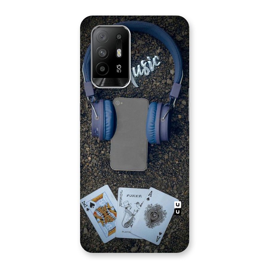 Music Power Cards Back Case for Oppo F19 Pro Plus 5G