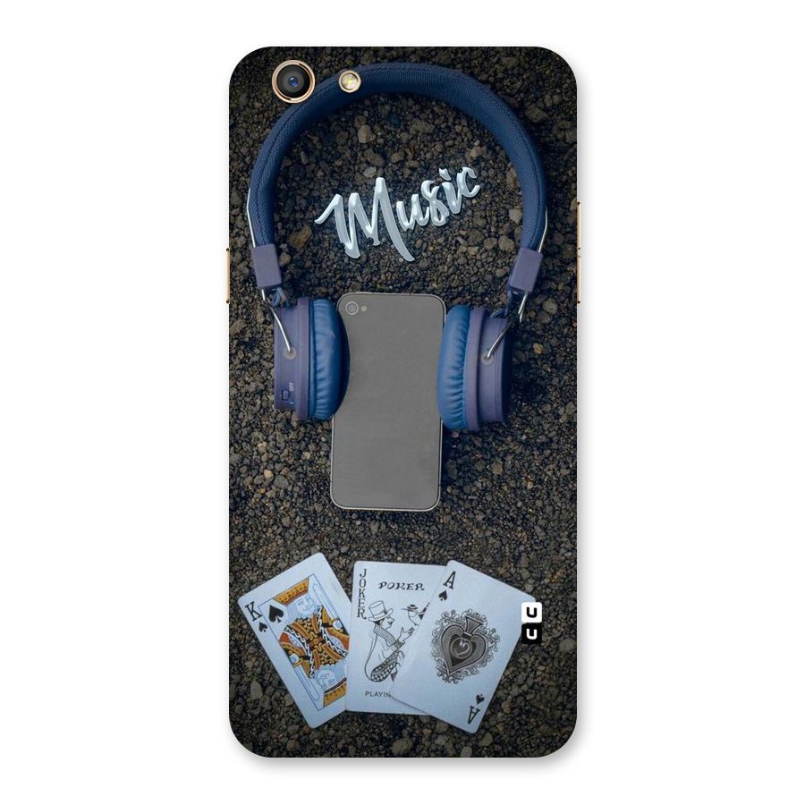 Music Power Cards Back Case for Oppo F3