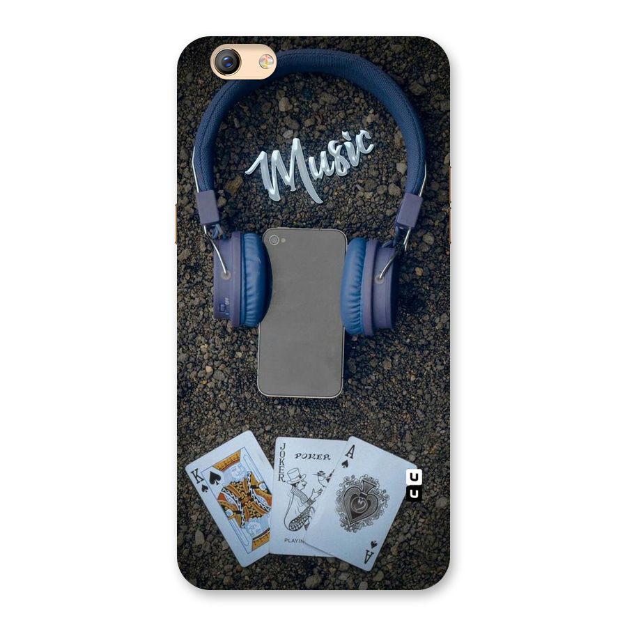 Music Power Cards Back Case for Oppo F3 Plus