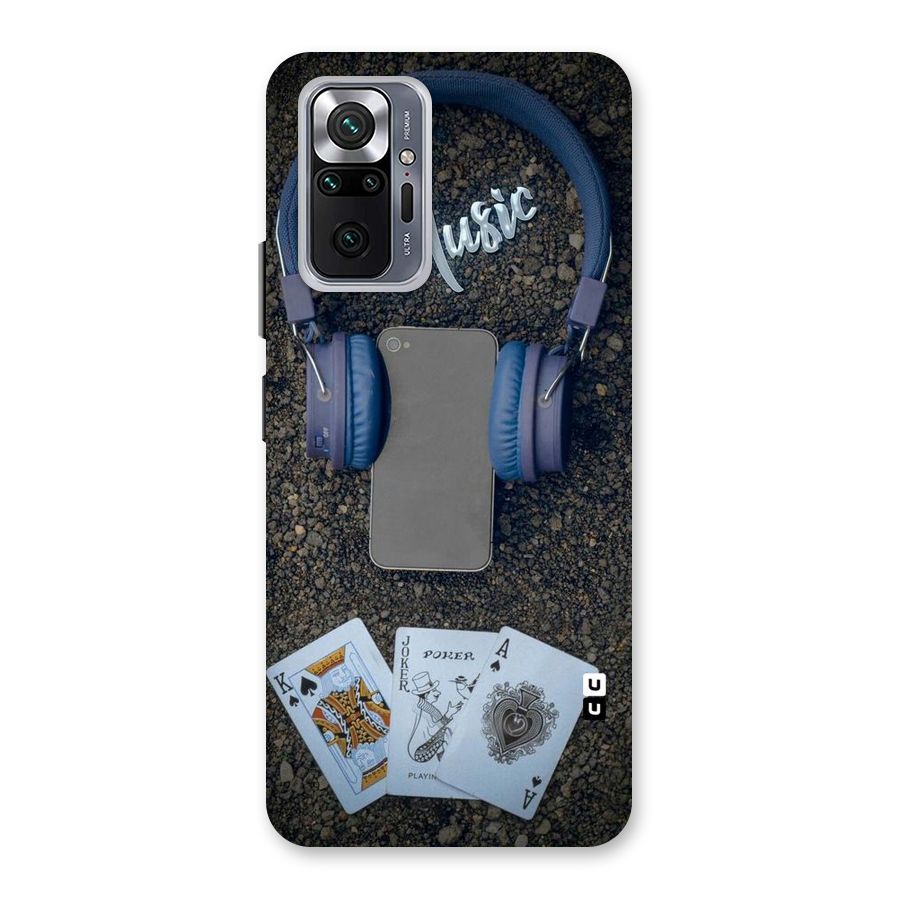 Music Power Cards Back Case for Redmi Note 10 Pro