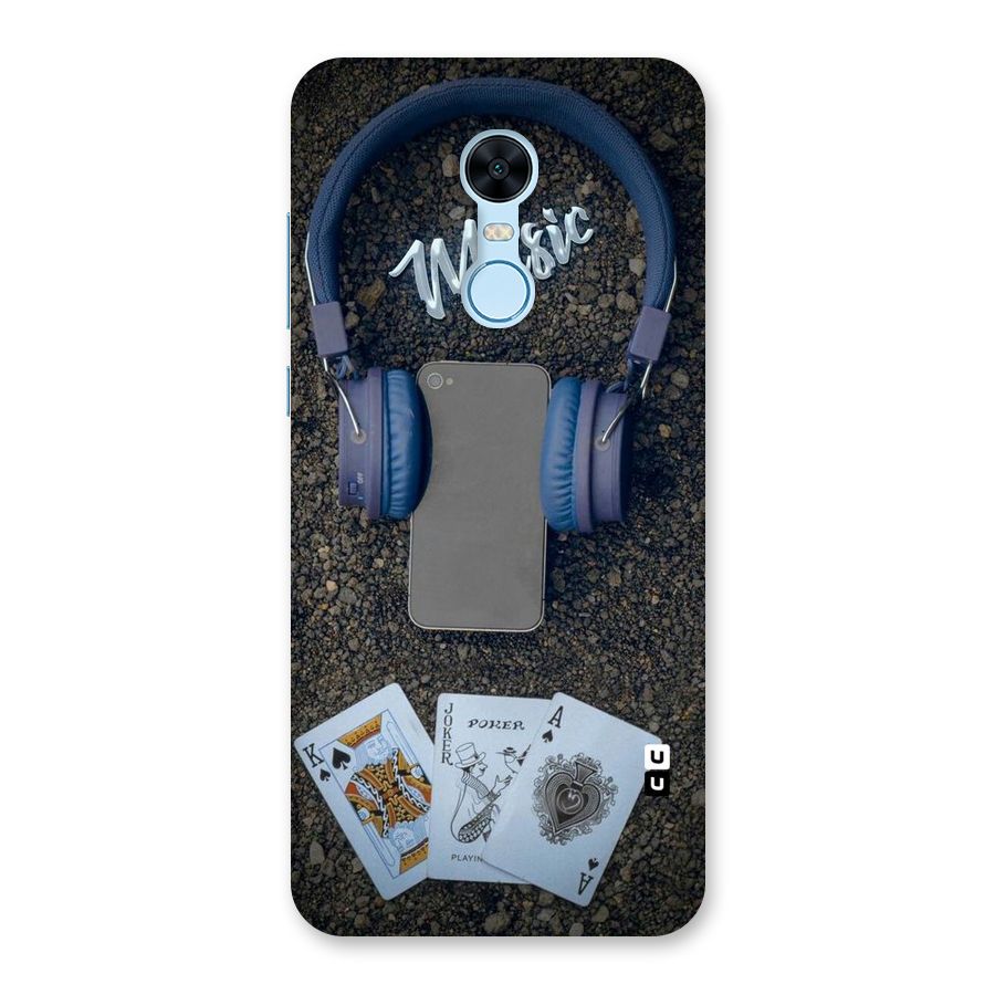 Music Power Cards Back Case for Redmi Note 5