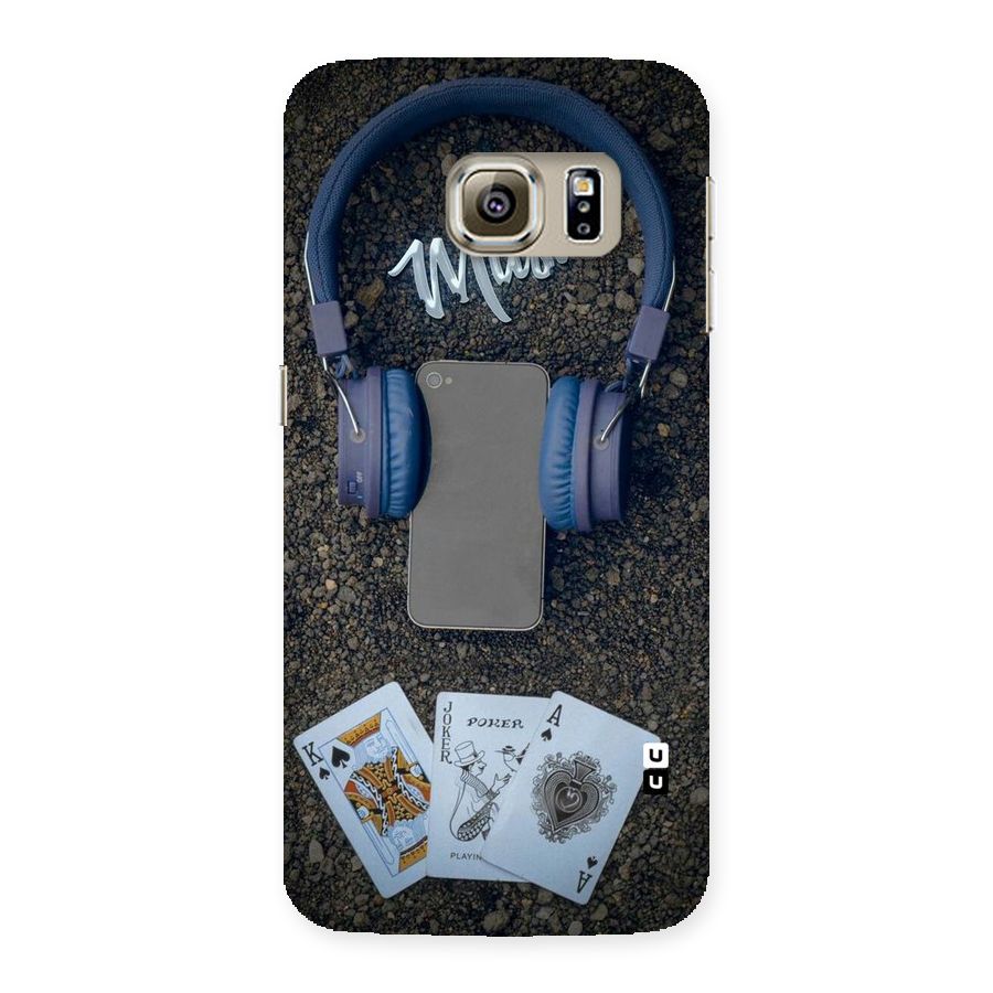 Music Power Cards Back Case for Samsung Galaxy S6 Edge