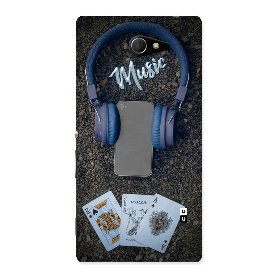 Music Power Cards Back Case for Sony Xperia M2