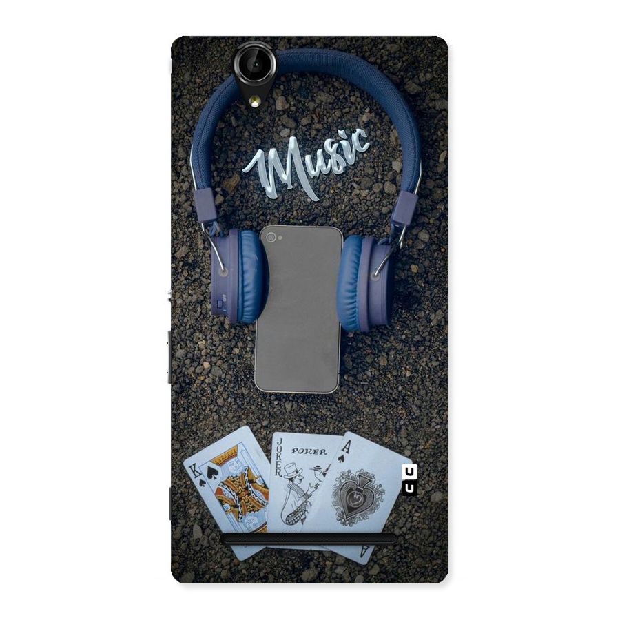 Music Power Cards Back Case for Sony Xperia T2