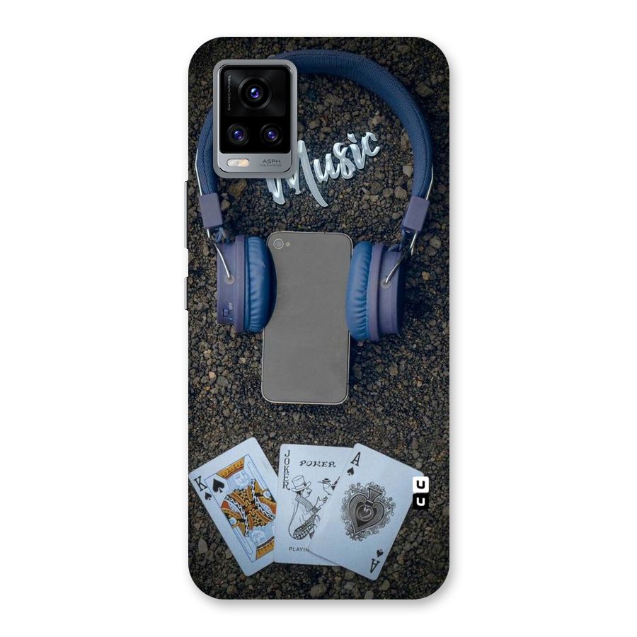 Music Power Cards Back Case for Vivo V20